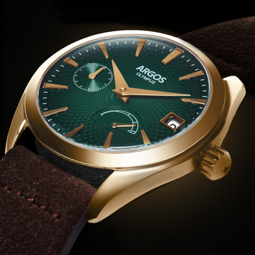 OLYMPUS - Basil Green Gold Leather