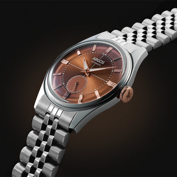 Apollo III - Chocolate Brown Silver w/ Steel Bracelet