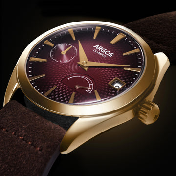 OLYMPUS - Carmine Red Gold Leather