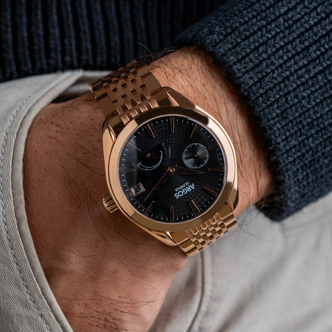 OLYMPUS - Piano Black Rose Gold