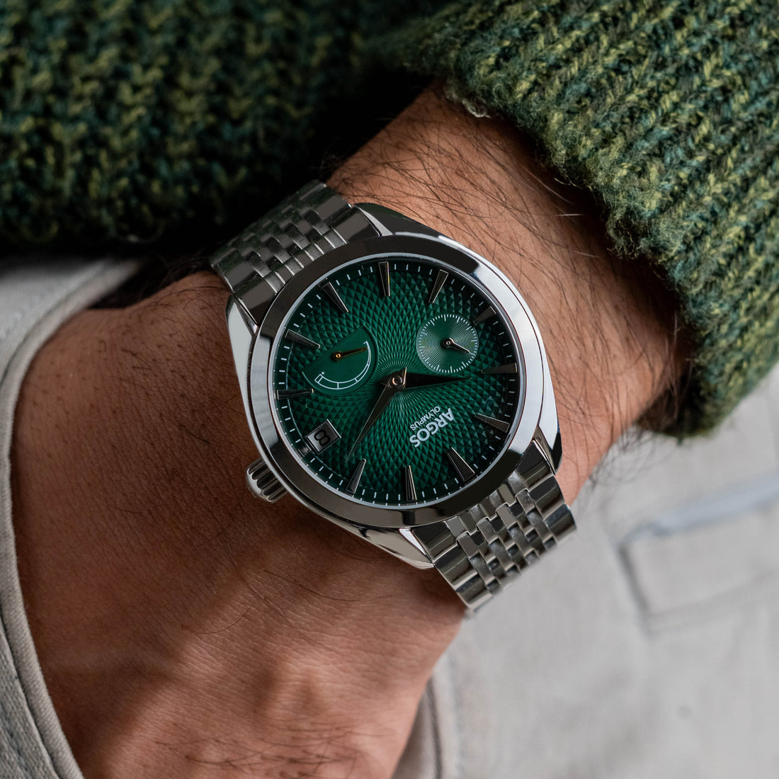 OLYMPUS - Basil Green Silver