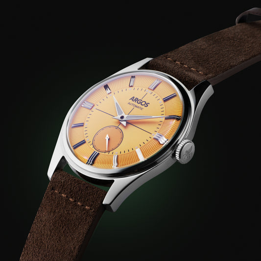 Apollo III - Cadmium Yellow Silver Leather