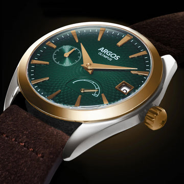 OLYMPUS - Basil Green Gold Two Tone Leather