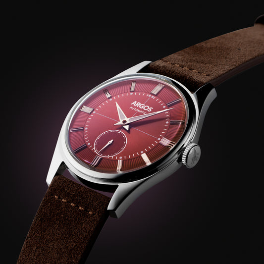 Apollo III - Wine Red Silver Leather