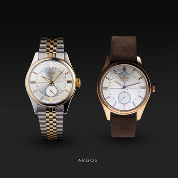 Apollo 3 - Pearl White Gold Two Tone + Pearl White Rose Gold Leather [COMBO]