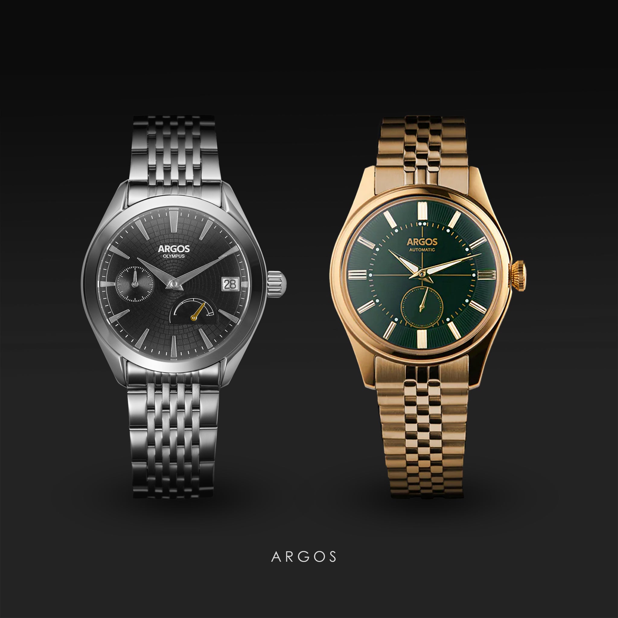 Olympus - Piano Black Silver + Apollo 3 Olive Green Gold [COMBO]
