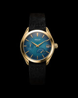 Olympus - Azure Blue Gold Leather