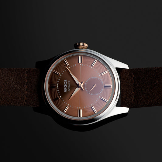 Apollo III - Chocolate Brown Silver Leather