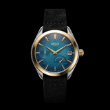 Olympus - Azure Blue Gold Two Tone Leather