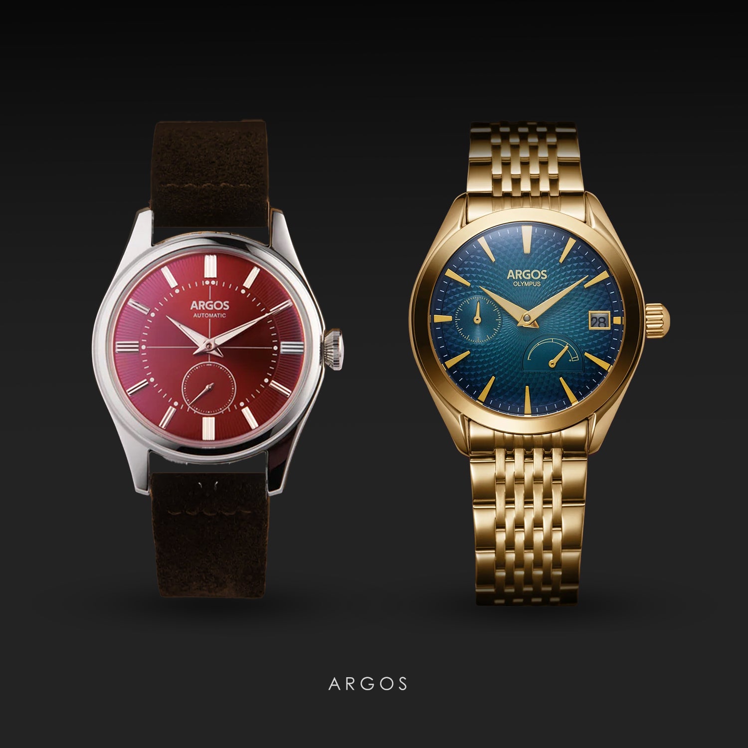 Apollo 3 - Wine Red Silver + Olympus - Azure Blue Gold [COMBO]