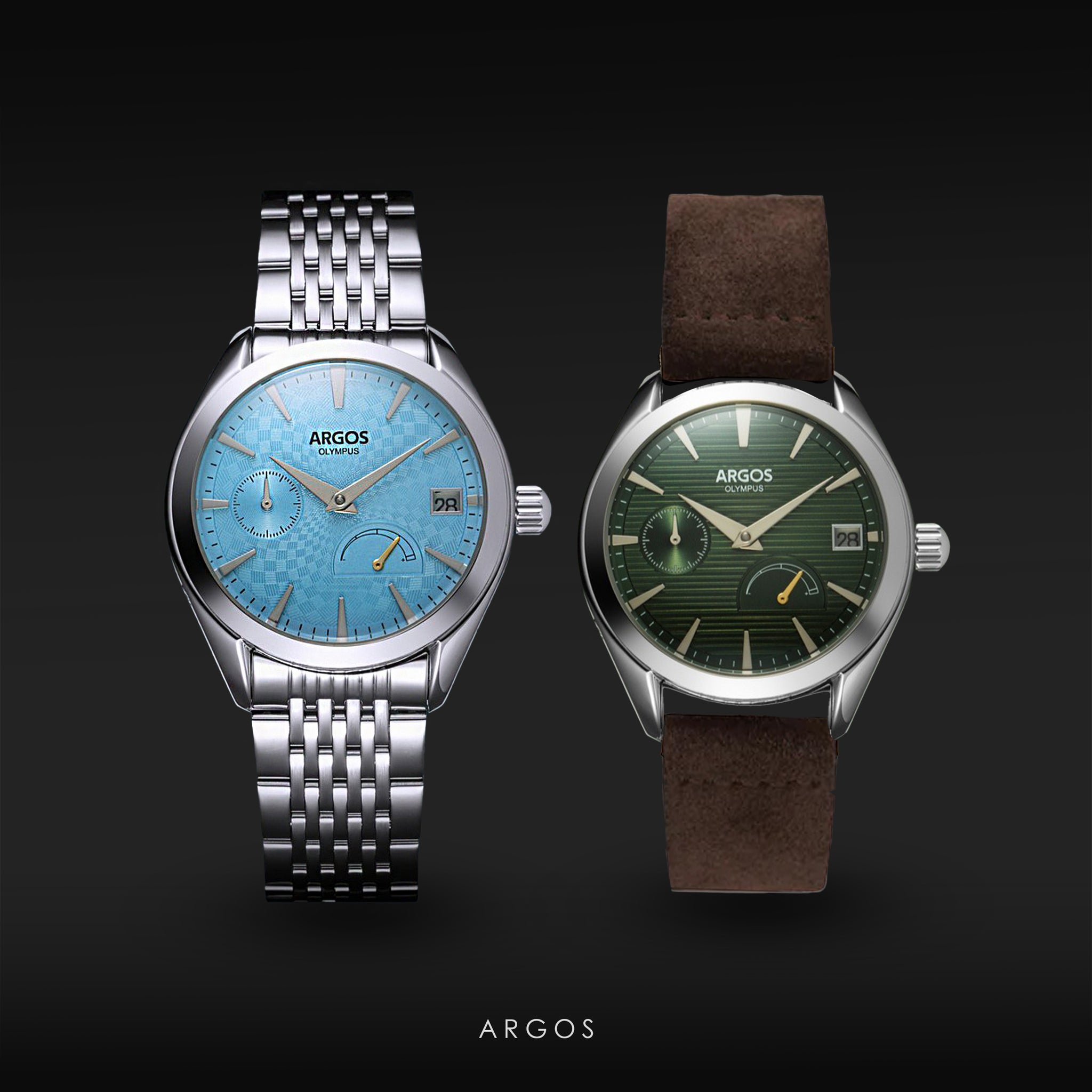 Olympus - Arctic Blue Silver + Basil Green Silver [COMBO]