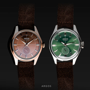 Apollo III - Chocolate Brown Silver + Olive Green Silver Leather [COMBO]