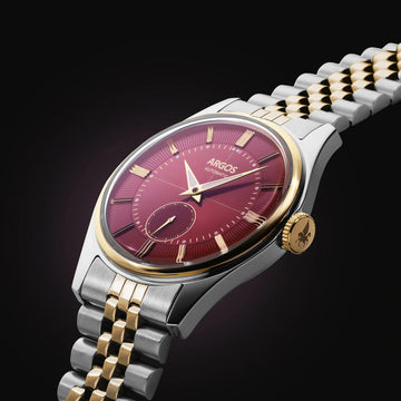 Argos Apollo III Wine Red Gold Two Tone with Golden Jubilee Bracelet Argos Apollo III Wine Red Gold Two Tone with Golden Jubilee Bracelet