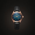 Olympus - Azure Blue Rose Gold leather Argos Watches