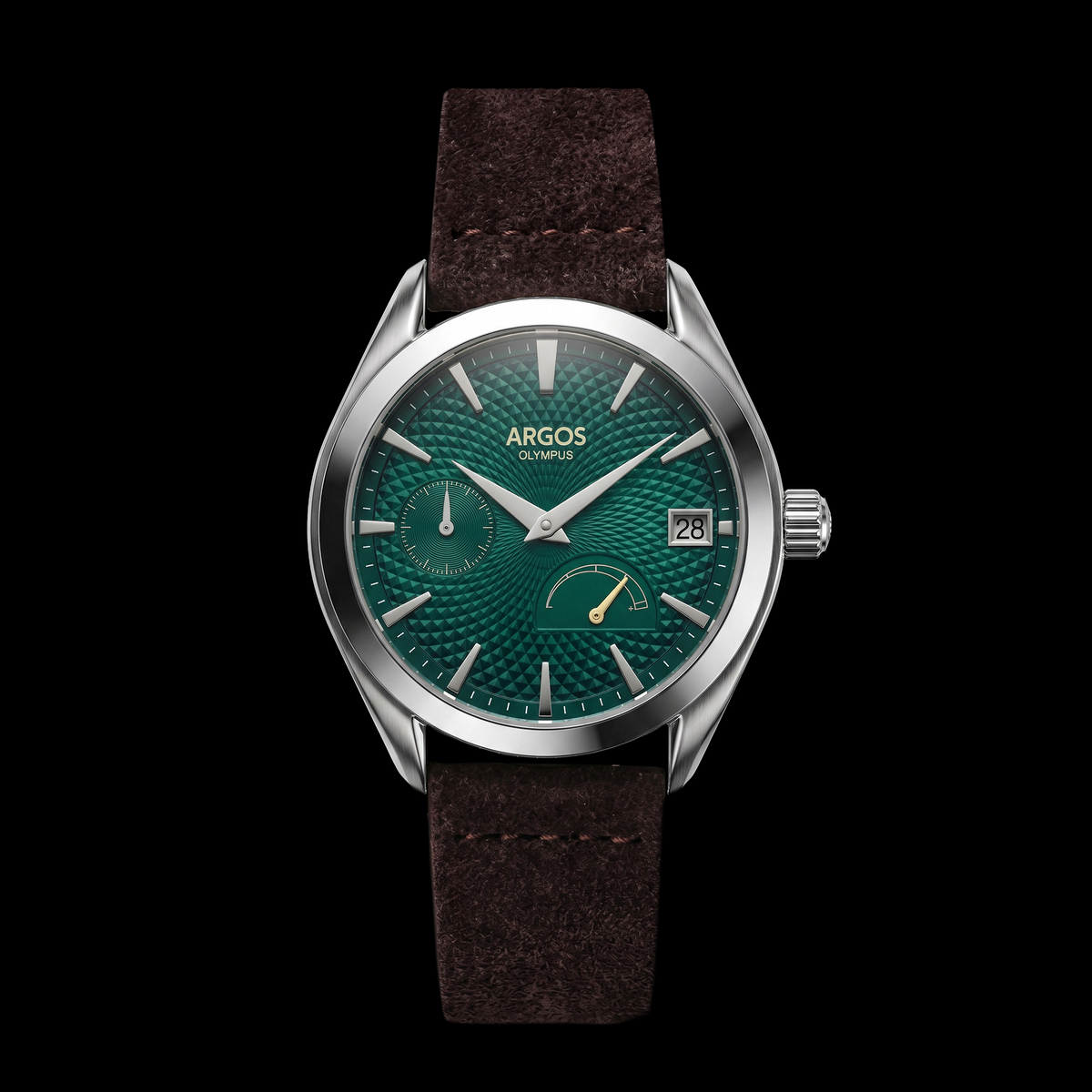 Argos Olympus - Basil Green Silver Leather