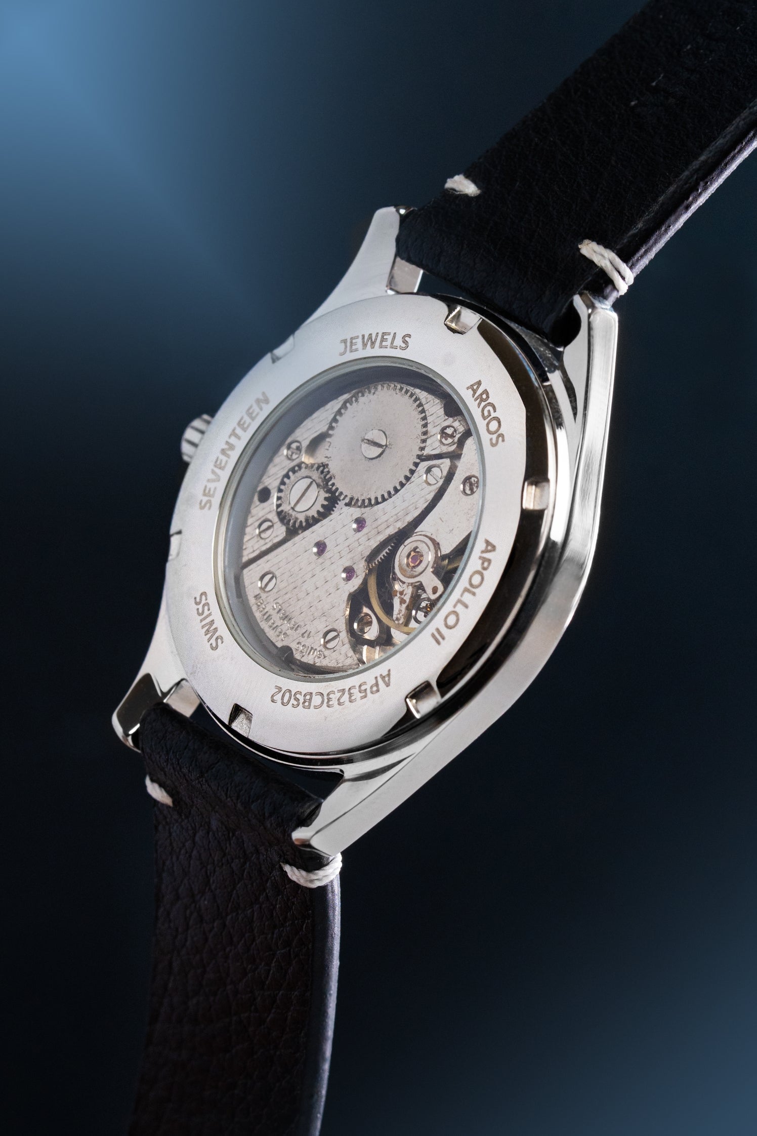 Argos Apollo II Constellation Blue Silver Men s Mechanical Watch Argos Watches