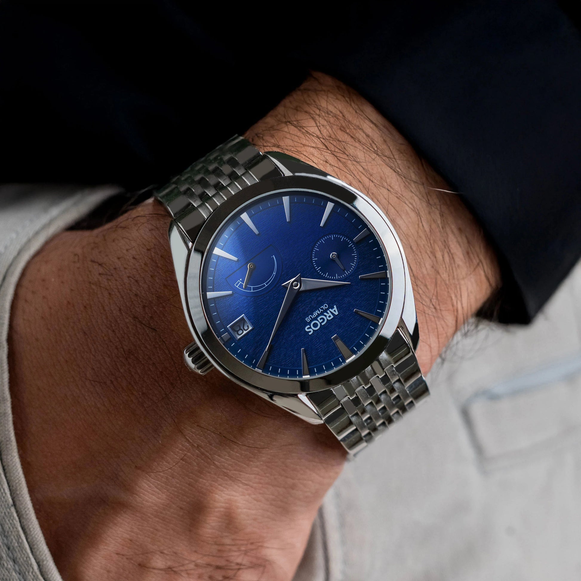 Olympus - Aether Blue Silver Argos Watches