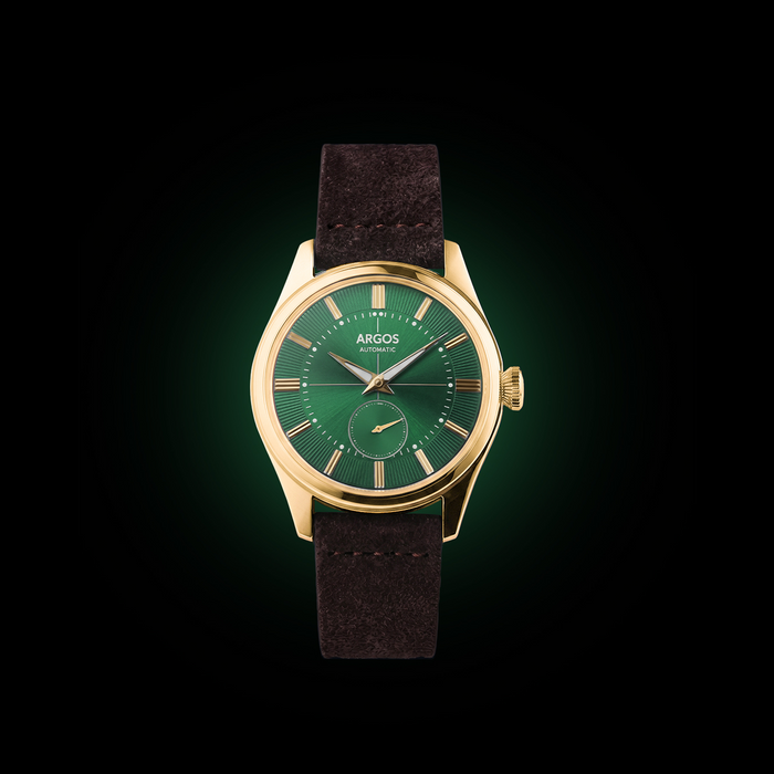 Apollo III - Olive Green Gold Leather
