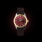 Apollo III - Wine Red Gold Two Tone Leather