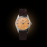 Apollo III - Cadmium Yellow Silver Leather