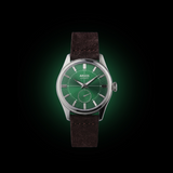 Apollo III - Olive Green Silver Leather