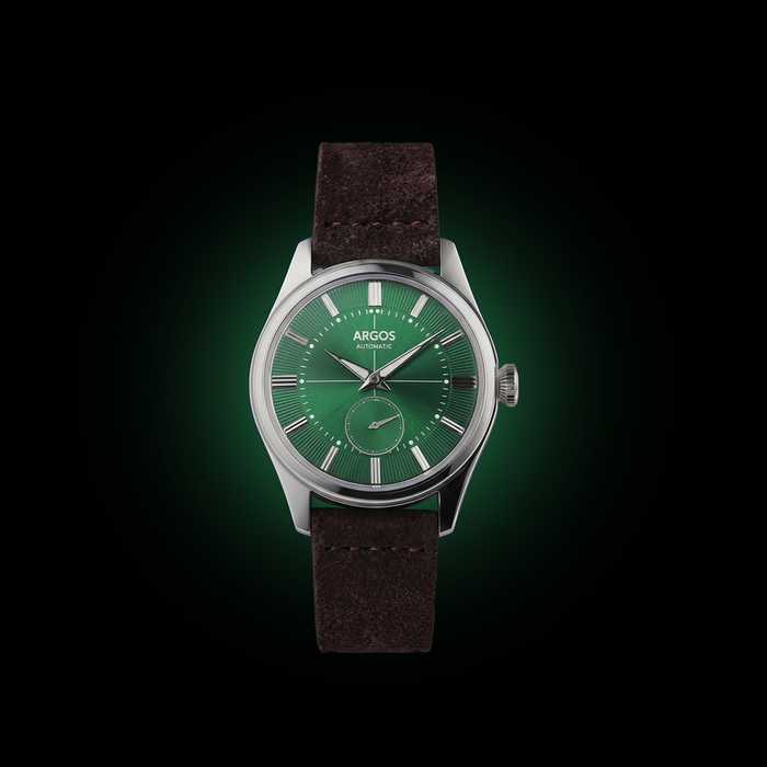 Apollo III - Olive Green Silver Leather