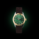 Apollo III - Olive Green Gold Two Tone Leather