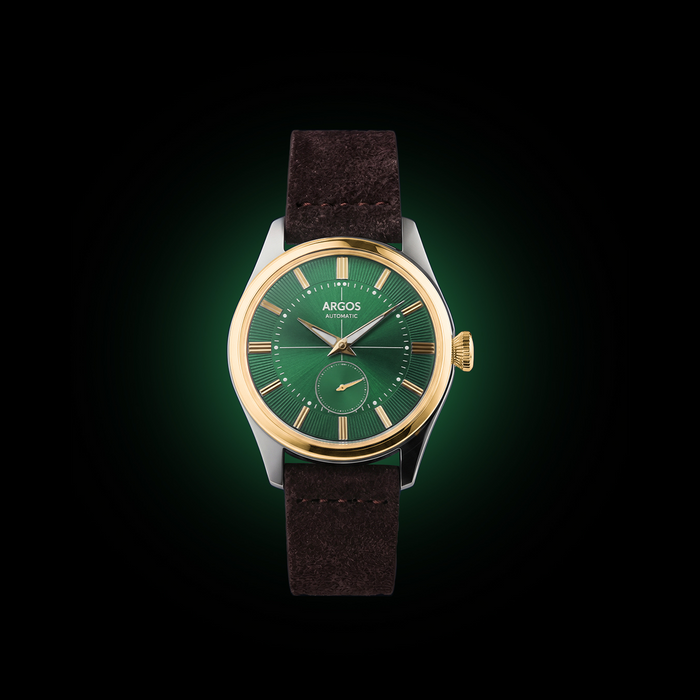 Apollo III - Olive Green Gold Two Tone Leather