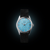 Apollo III - Ice Blue Silver Leather