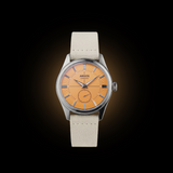 Apollo III - Cadmium Yellow Silver Ivory Leather