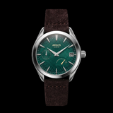 Olympus - Pine Green Silver Leather