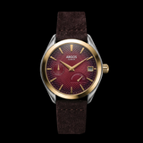 Olympus - Carmine Red Gold Two Tone Leather