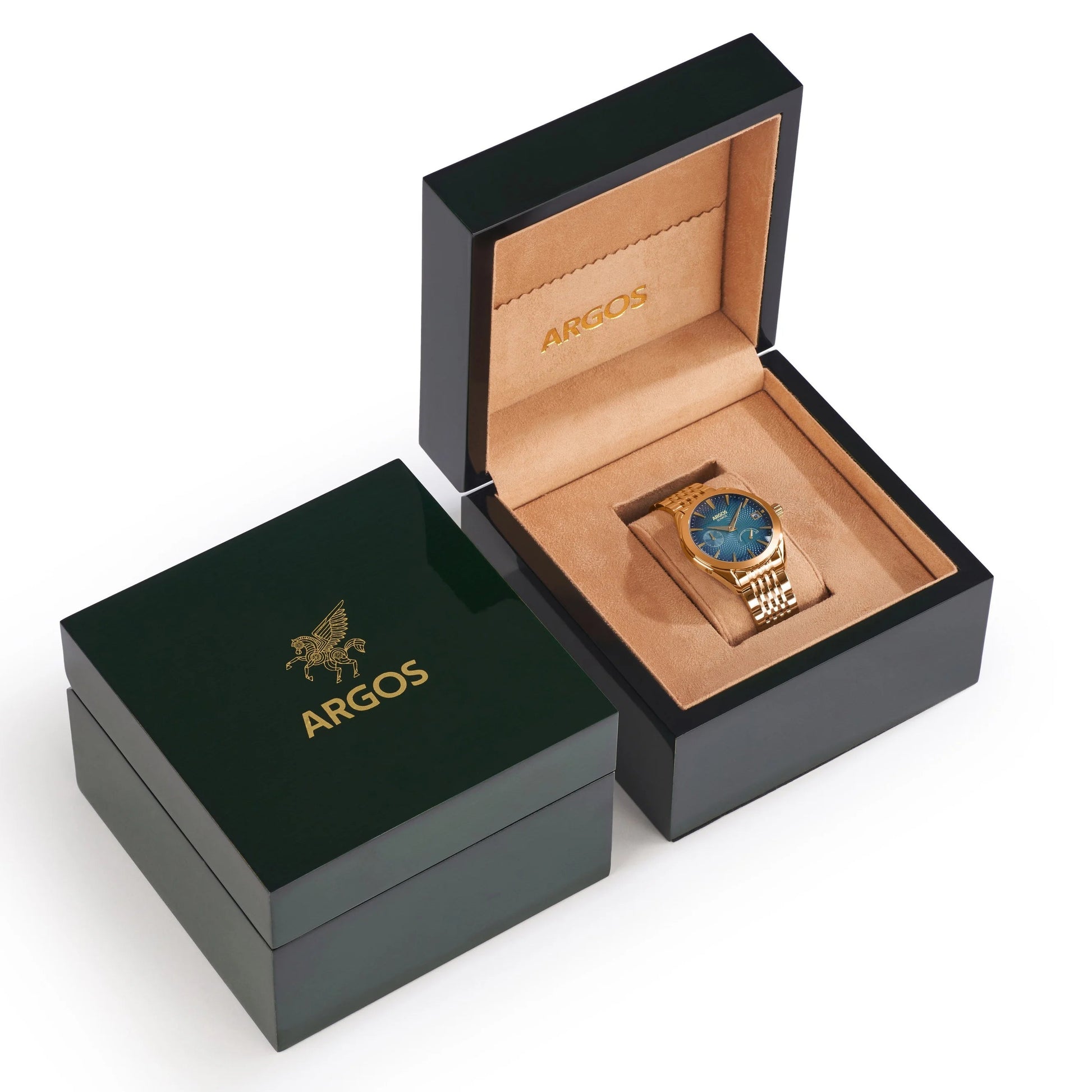 Olympus - Azure Blue Gold Two Tone Argos Watches