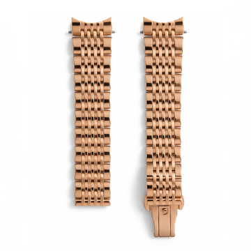 Nine Link Rose Gold Jubilee Bracelet