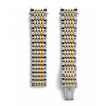Nine Link Two Tone Golden Jubilee Bracelet
