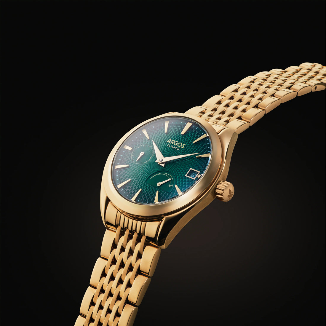 OLYMPUS Basil Green Gold bracelet gold bracelet watch for men