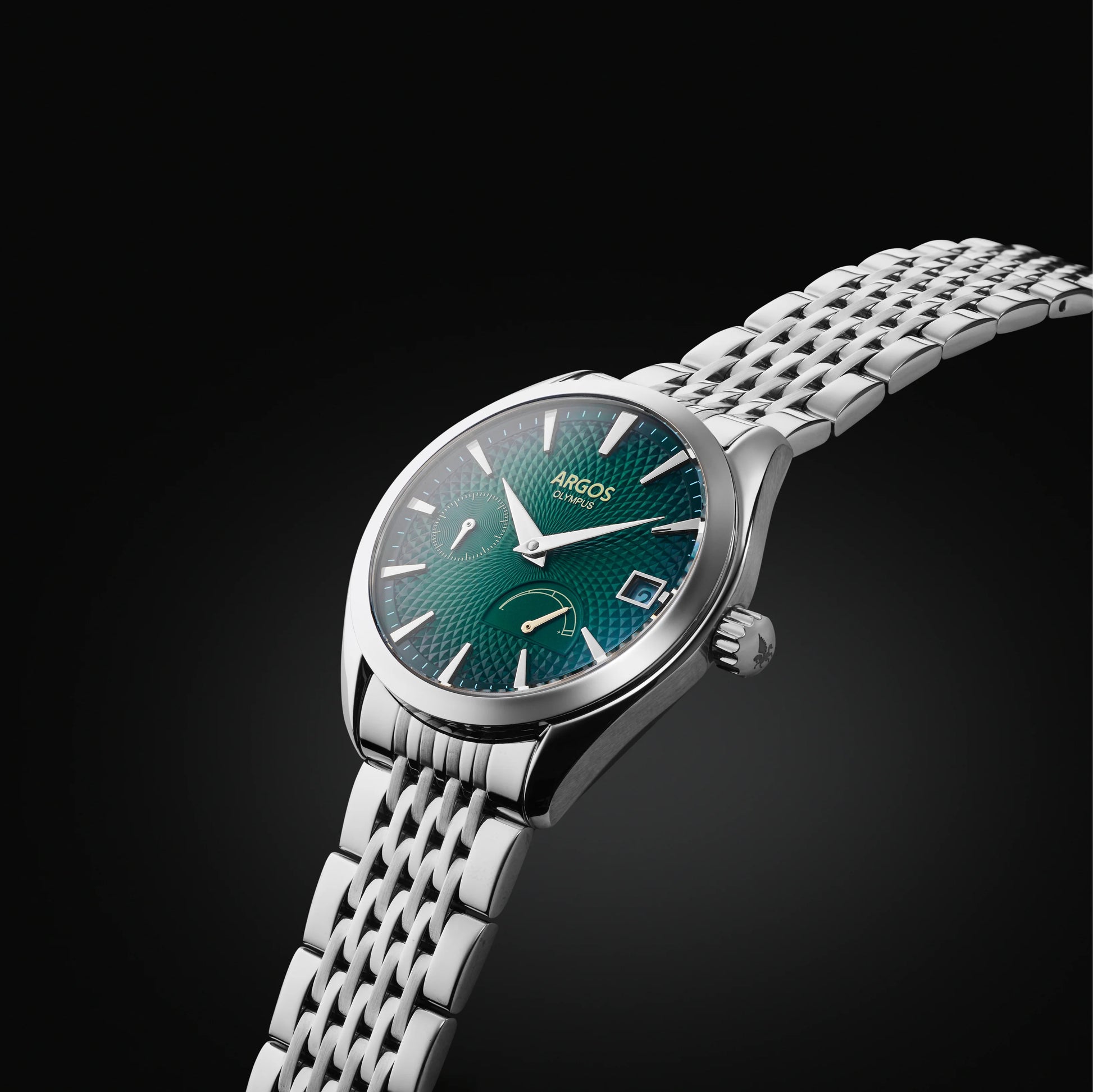 Olympus Basil Green Silver green watch