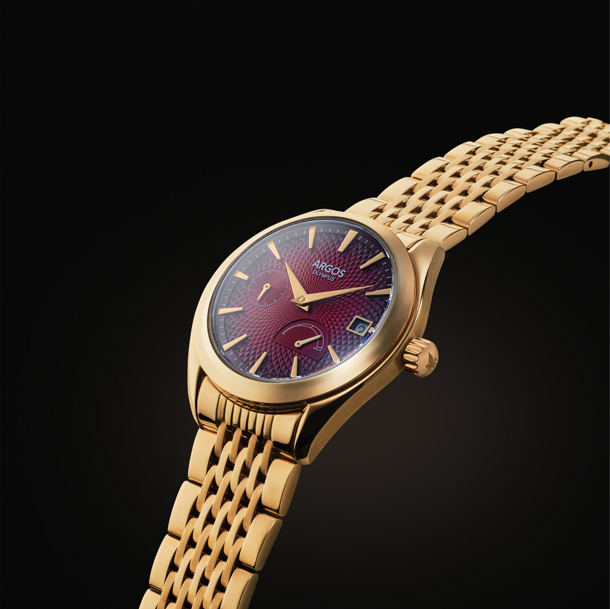 Olympus Carmine Red Gold red watch