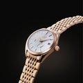 Olympus Luxe White Rose Gold white dial mens watches