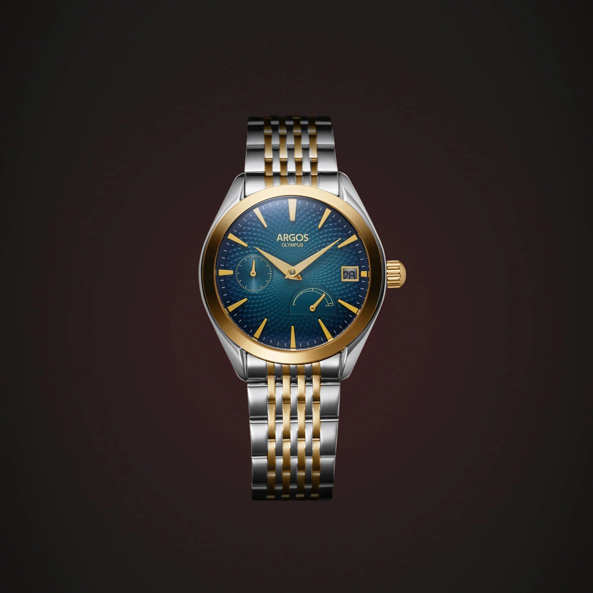 Olympus - Azure Blue Gold Two Tone Argos Watches