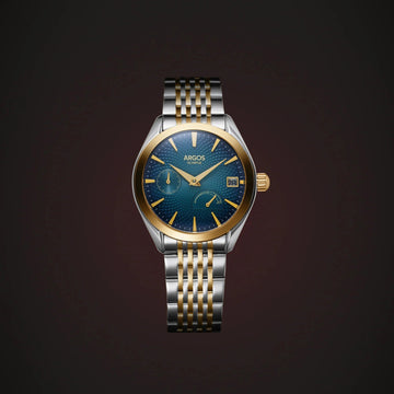 Olympus - Azure Blue Gold Two Tone Argos Watches