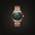Olympus - Basil Green Rose Gold Argos Watches