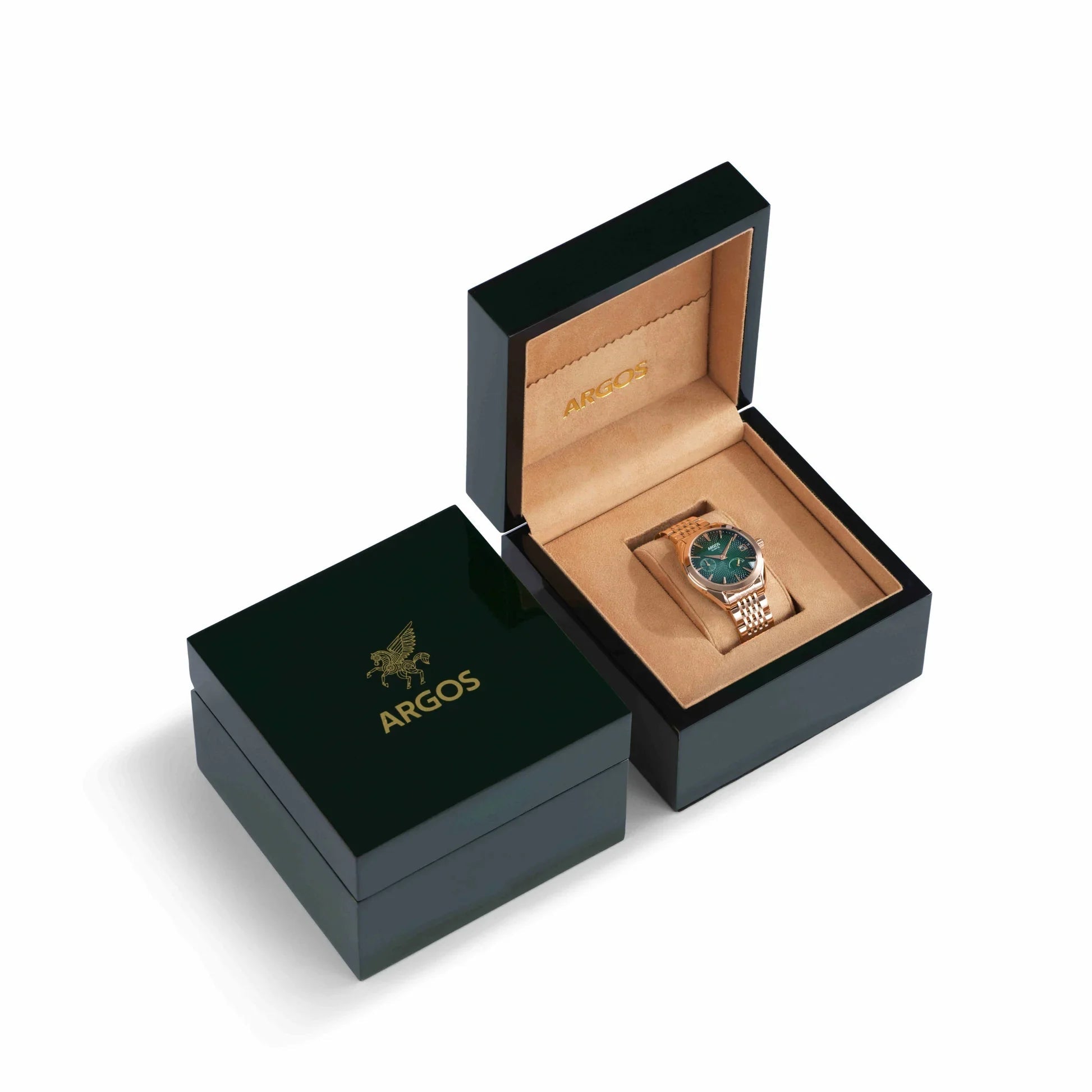 Olympus - Basil Green Rose Gold Argos Watches