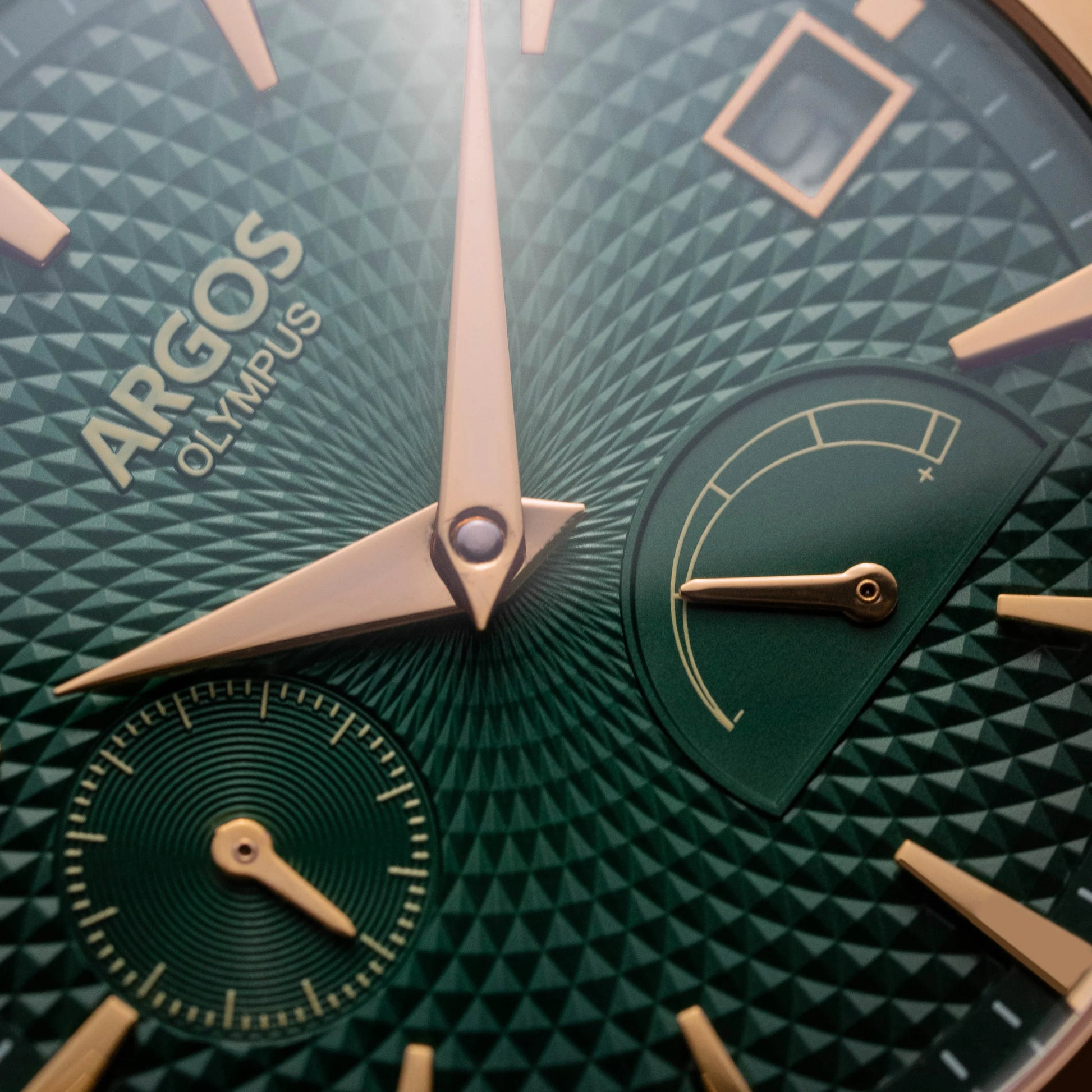 Olympus - Basil Green Rose Gold Argos Watches
