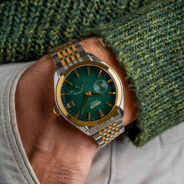 Olympus - Basil Green Gold Two Tone Argos Watches