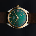 Olympus - Basil Green Gold Two Tone Leather Argos Watches