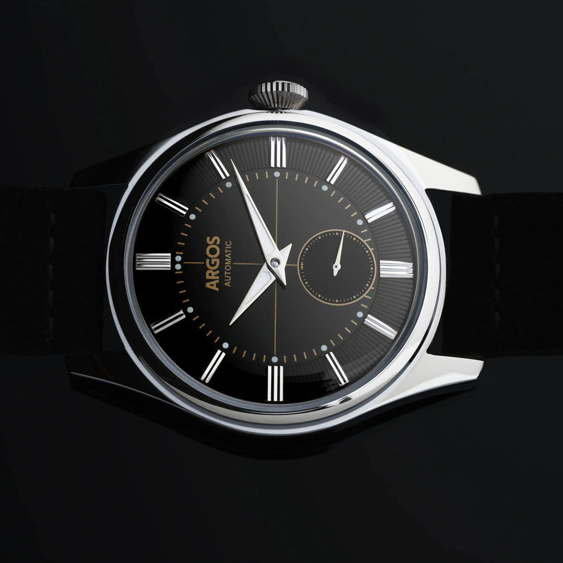 Apollo III - Onyx Black Silver Leather