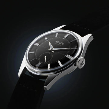 Apollo III - Onyx Black Silver Leather