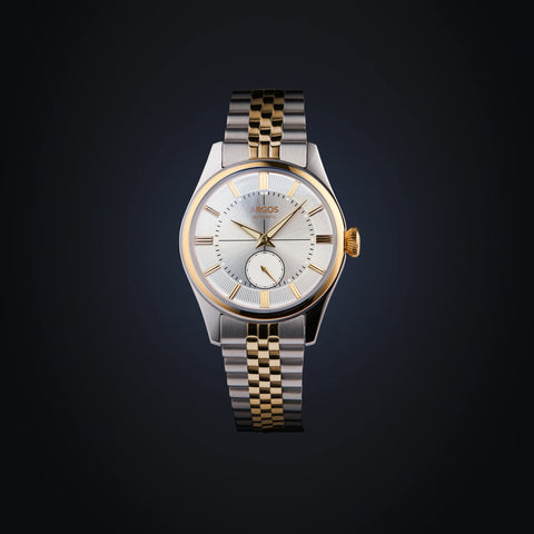 Argos Apollo III Pearl White Gold Two Tone with Golden Jubilee Bracelet Argos Watches
