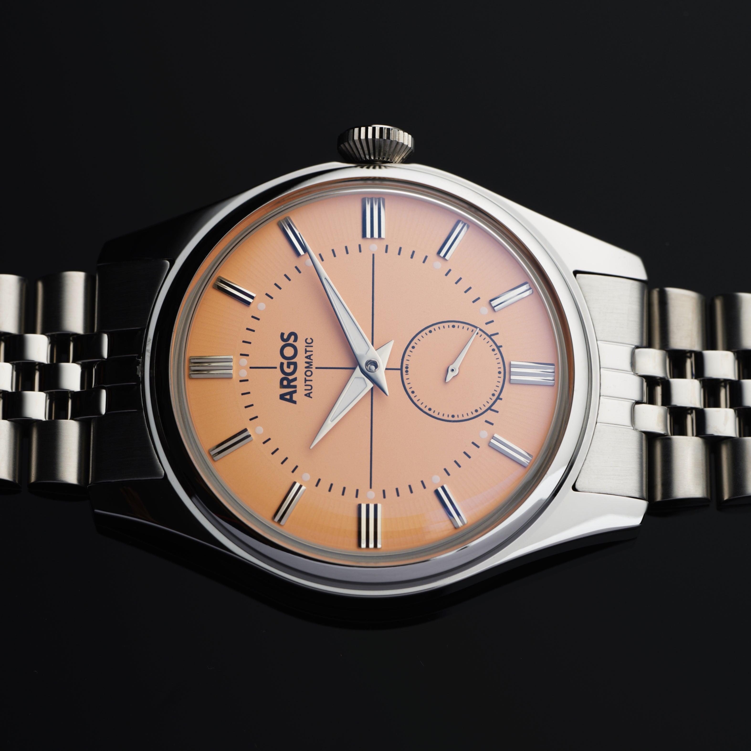 Argos Apollo III Pastel Salmon Silver with Jubilee Bracelet Argos Watches